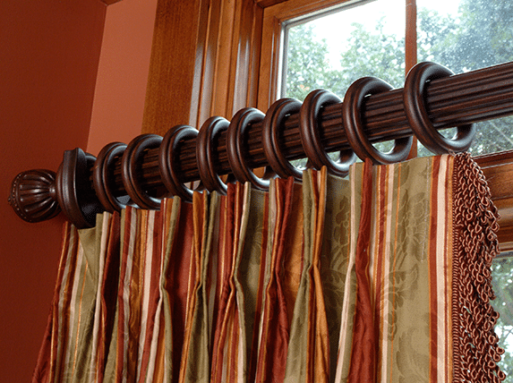 Stunning Curtain Ideas For Large Windows As Your Attractive Close Up View Of Draperies